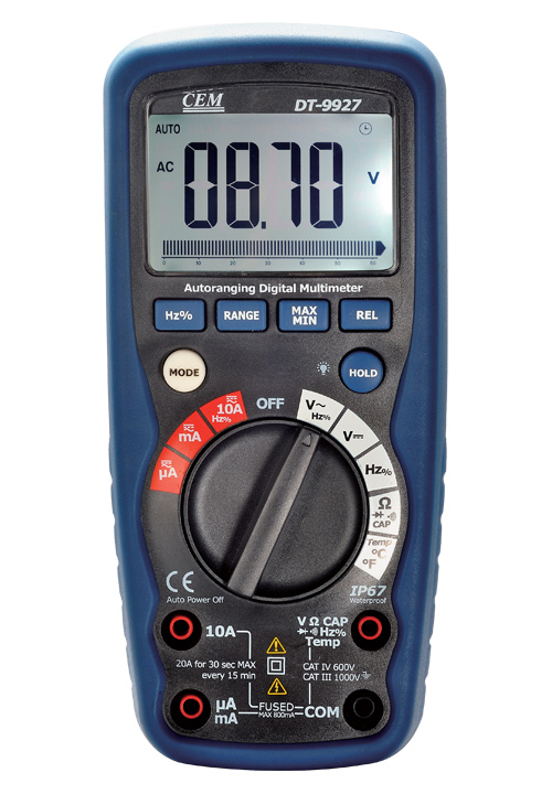 防水型萬用表DT-9927